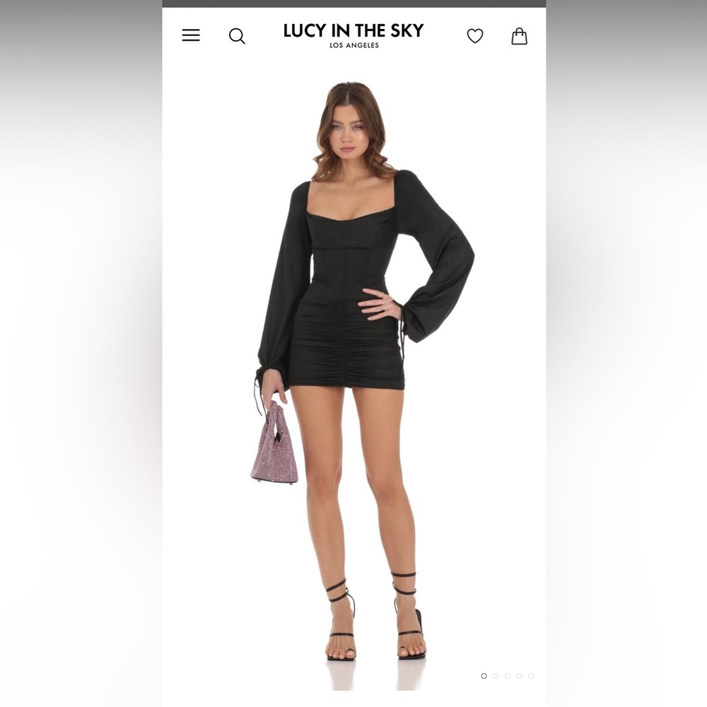 Lucy In The Sky Black Mini Dress